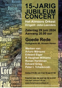 Jubileumconcert Flyer 29 juni